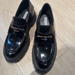 Alexander Wang Glossy Black Loafers